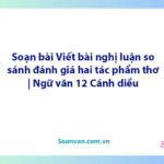 Soạn bài Viết bài nghị luận so sánh, đánh giá hai tác phẩm thơ | Ngữ văn 12 Cánh diều