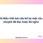 10 Mẫu Viết bài văn kể lại một câu chuyện đã đọc hoặc đã nghe