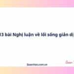 13 bài Nghị luận về lối sống giản dị