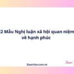 22 Mẫu Nghị luận xã hội quan niệm về hạnh phúc