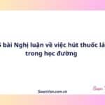 5 bài Nghị luận về việc hút thuốc lá trong học đường