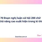 70 Đoạn nghị luận xã hội 200 chữ khả năng cao xuất hiện trong kì thi
