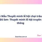 6 Mẫu Thuyết minh lễ hội chọi trâu Đồ Sơn- Thuyết minh lễ hội truyền thống