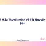 7 Mẫu Thuyết minh về Tết Nguyên Đán