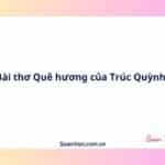 Bài thơ Quê hương của Trúc Quỳnh