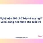 Nghị luận 600 chữ bày tỏ suy nghĩ về lối sống hết mình cho tuổi trẻ