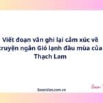 Viết đoạn văn ghi lại cảm xúc về truyện ngắn Gió lạnh đầu mùa của Thạch Lam
